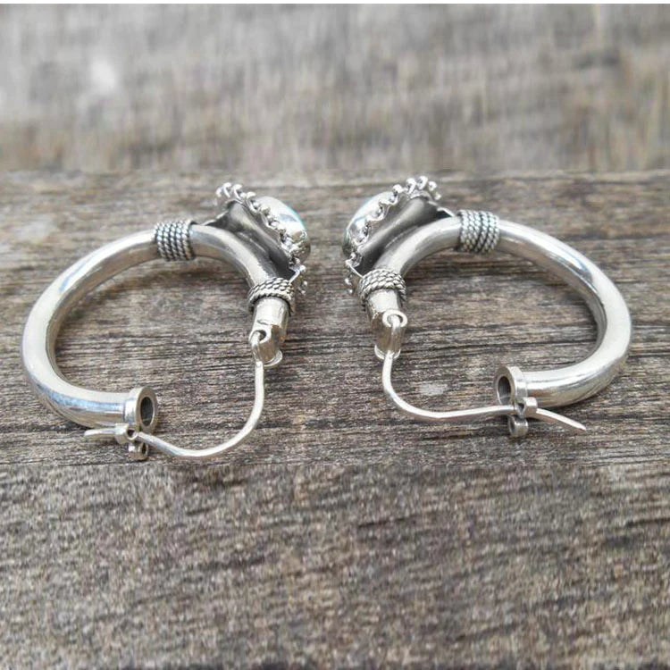 Chic™ | Retro Turquoise Earrings by Harrison & James - earrings product image 2