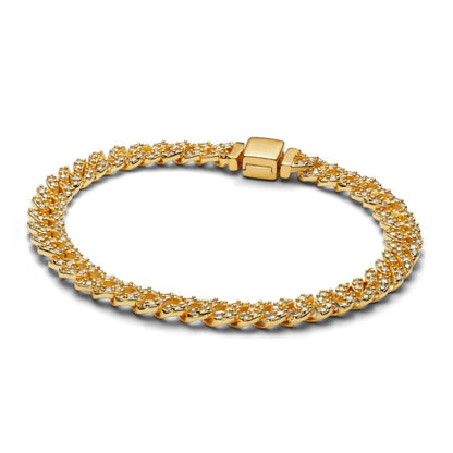Pave Cuban Bracelet | Gold by Harrison & James - bracelet product image 3