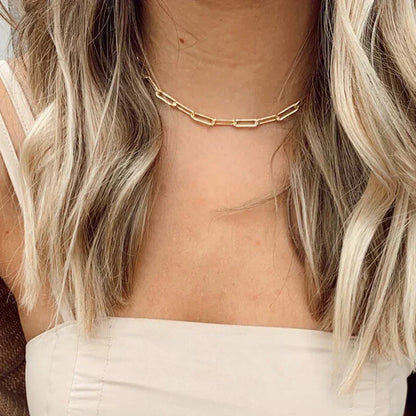Archen™ | Gold Elegant Chain Necklace by Harrison & James - necklace product image 4