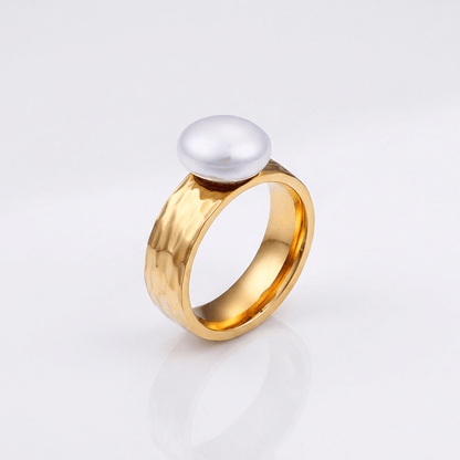 GOLD PEARL VINTAGE RING by Harrison & James - ring product image 1