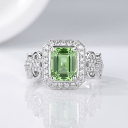EMERALD HALO RING by Harrison & James - ring product image 1
