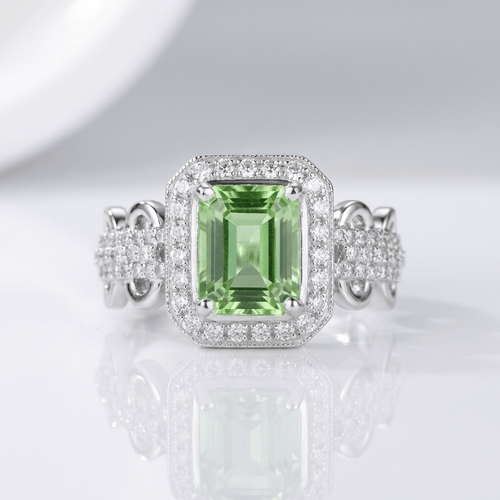 EMERALD HALO RING by Harrison & James - ring product image 1