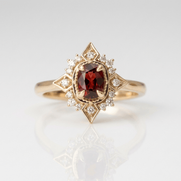 GOLD RUBY DIAMOND VINTAGE RING by Harrison & James - ring product image 1