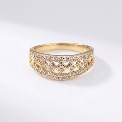 GOLD PAVE BAND RING by Harrison & James - ring product image 1
