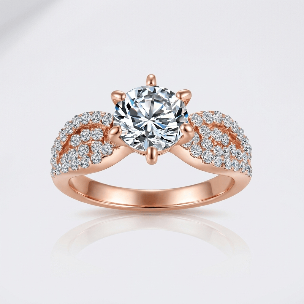 ROSE GOLD DIAMOND LEGACY RING by Harrison & James - ring product image 1