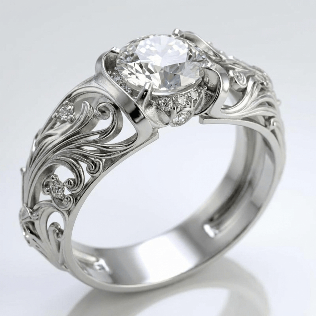 SILVER VINTAGE ELEGANCE RING by Harrison & James - ring product image 1