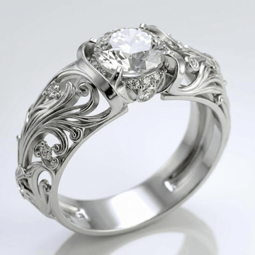 SILVER VINTAGE ELEGANCE RING by Harrison & James - ring product image 1