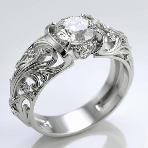 SILVER VINTAGE ELEGANCE RING by Harrison & James - ring product image 1