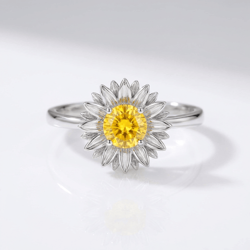 SUNFLOWER RING - (ADJUSTABLE) by Harrison & James - ring product image 1