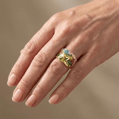 ROSE GOLD TIMELESS ORNATE RING by Harrison & James - ring product image 2