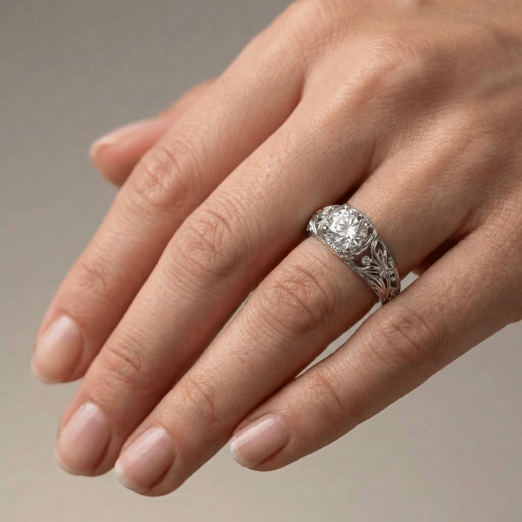 SILVER VINTAGE ELEGANCE RING by Harrison & James - ring product image 2