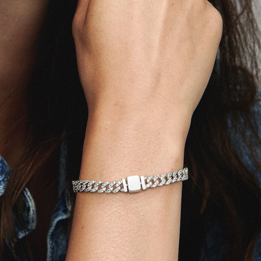 Pave Cuban Bracelet | Gold by Harrison & James - bracelet product image 7