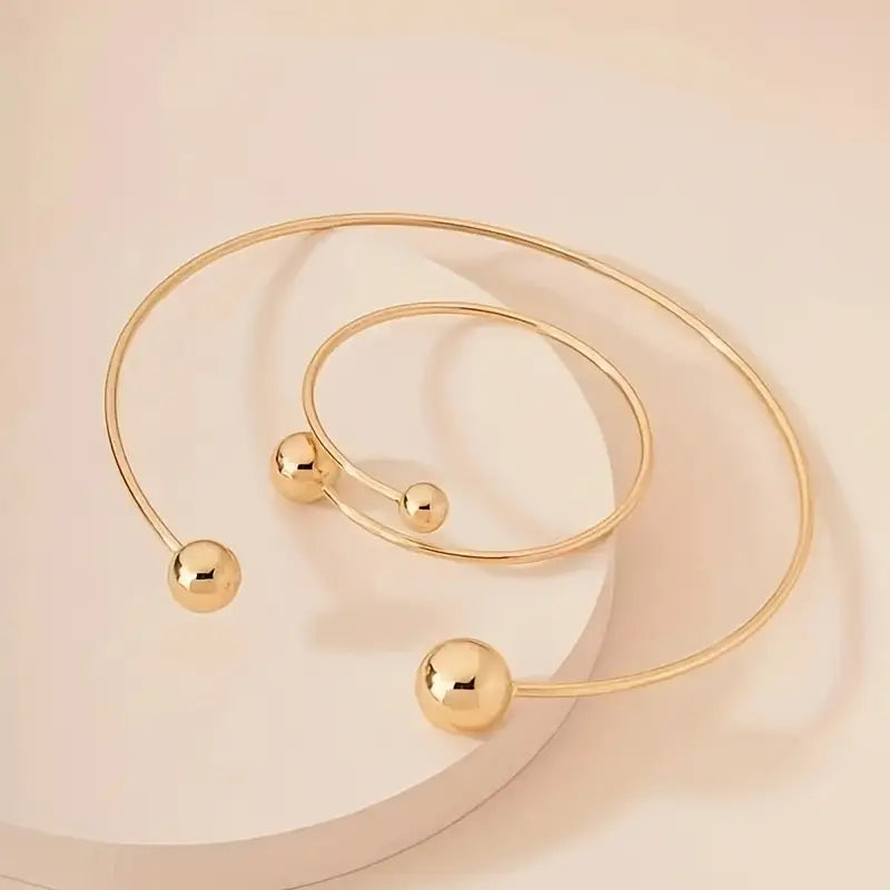 Glow™ | Gold Bracelet Set by Harrison & James - bracelet product image 4