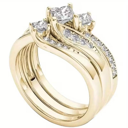 Princess Cut Triple Halo Ring by Harrison & James - ring product image 2