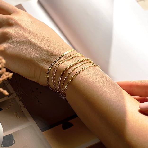 Vernetta™ | Gold Bracelet Set by Harrison & James - bracelet product image 2