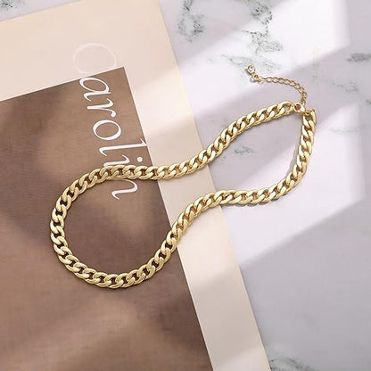 Cavaro™ | Gold Chunky Cuban Link Necklace by Harrison & James - necklace product image 2