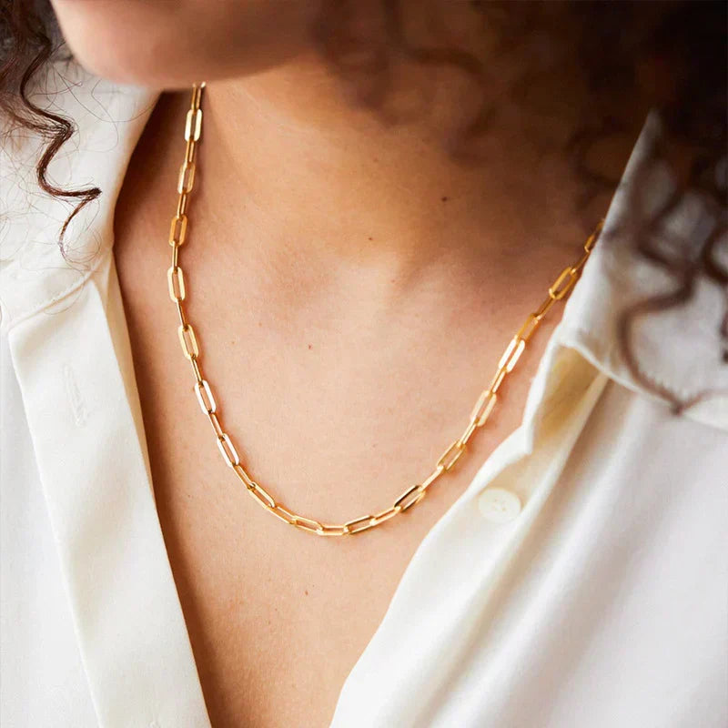 Archen™ | Gold Elegant Chain Necklace by Harrison & James - necklace product image 5
