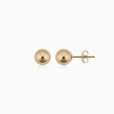 Ball™ | Gold Stud Earrings by Harrison & James - earrings product image 2