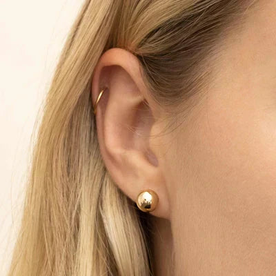 Ball™ | Gold Stud Earrings by Harrison & James - earrings product image 5
