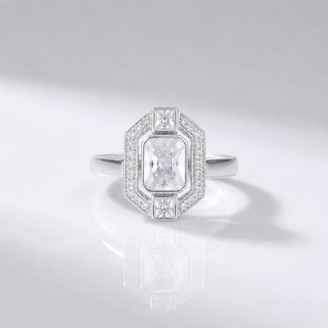 DIAMOND SQUARE VINTAGE RING by Harrison & James - ring product image 1