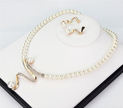 Natural Pearl Necklace + Earrings Set by Harrison & James - earrings product image 3