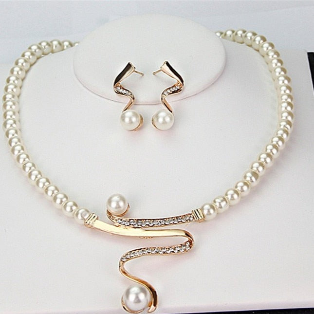 Natural Pearl Necklace + Earrings Set by Harrison & James - earrings product image 2