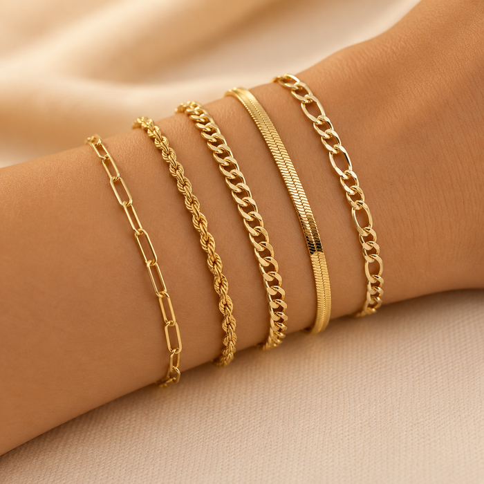 Ellis™ | Gold Bracelet Set by Harrison & James - bracelet product image 1