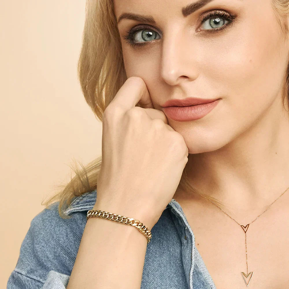 Estate™ | Gold Cuban Bracelet by Harrison & James - bracelet product image 3