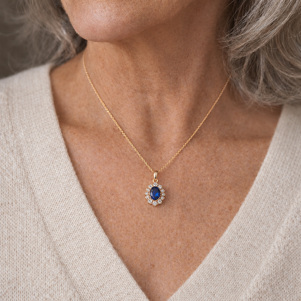 Kavella Noctazure Necklace by Harrison & James - necklace product image 2