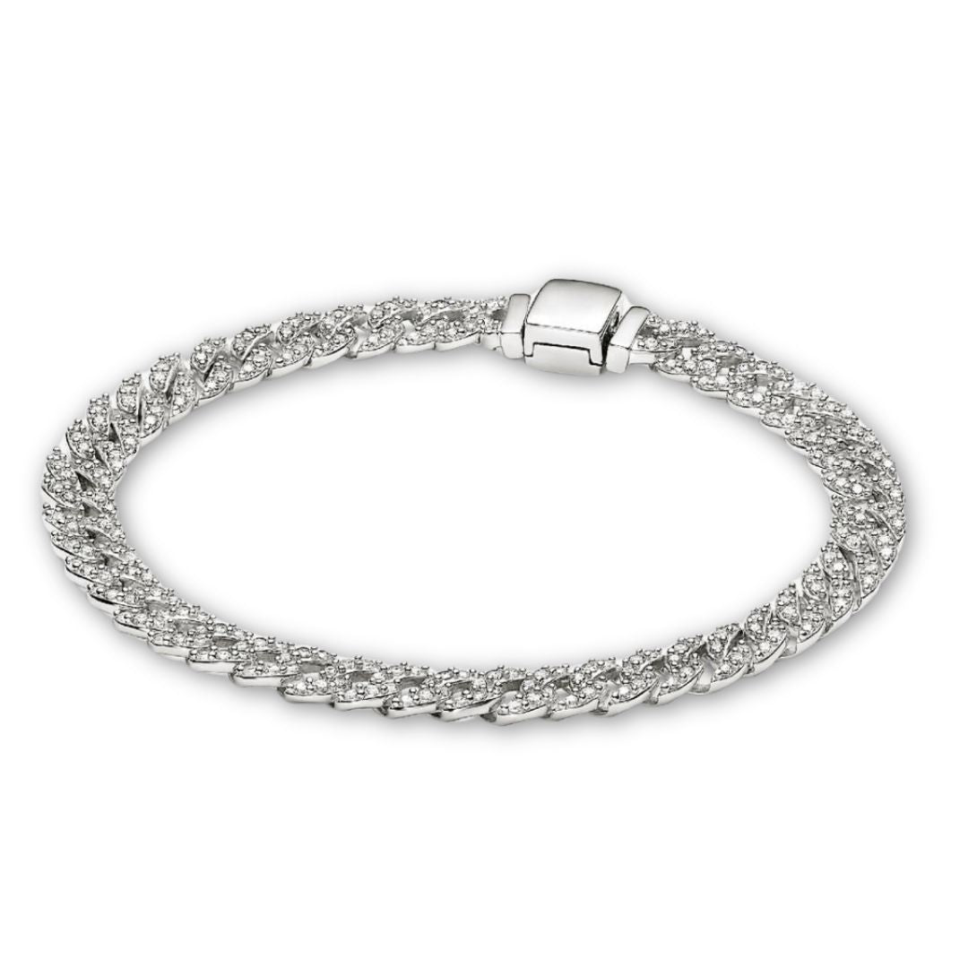 Pave Cuban Bracelet | Gold by Harrison & James - bracelet product image 2