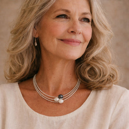Natural Pearl Necklace by Harrison & James - necklace product image 2