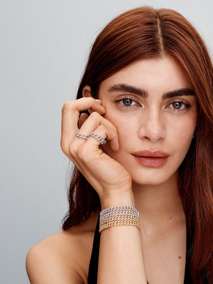 Pave Cuban Bracelet | Gold by Harrison & James - bracelet product image 5