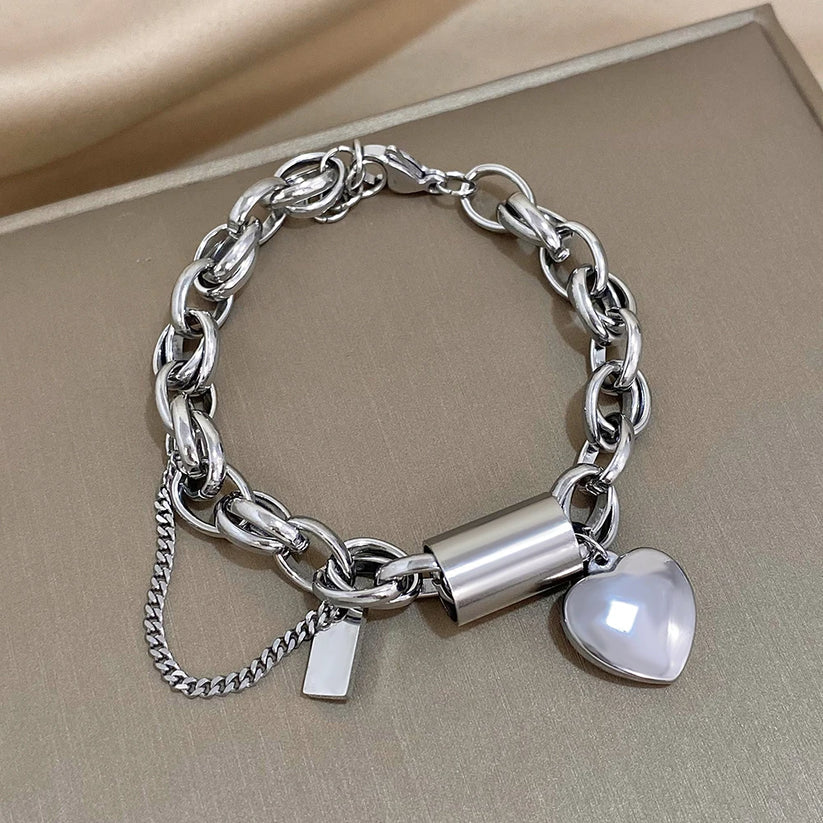 Heartened Chunky Bracelet | Gold by Harrison & James - bracelet product image 2