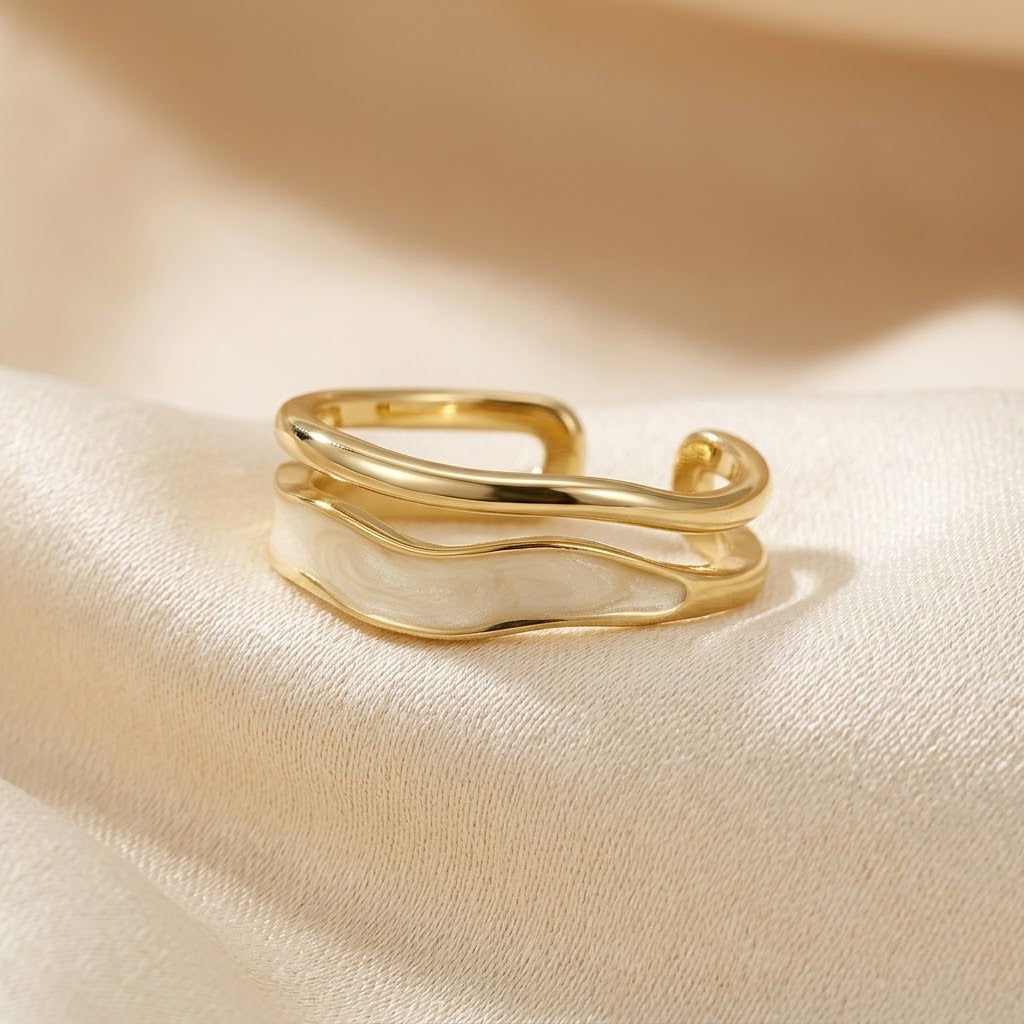 Gold Sculptural Wrap Ring by Harrison & James - ring product image 1