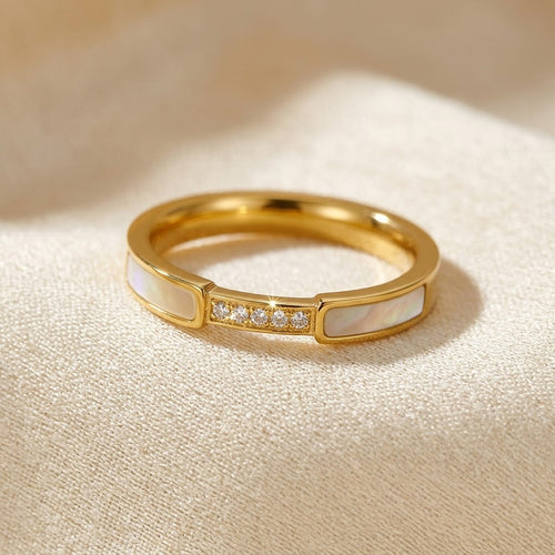Gold Inlay Band Ring by Harrison & James - ring product image 1