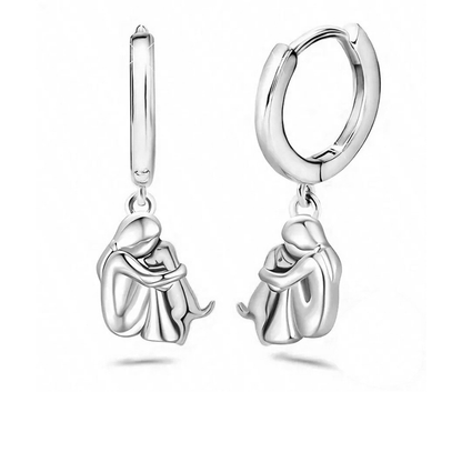 Wynter™ - Hug Pendant with Matching Earrings by Harrison & James - earrings product image 6