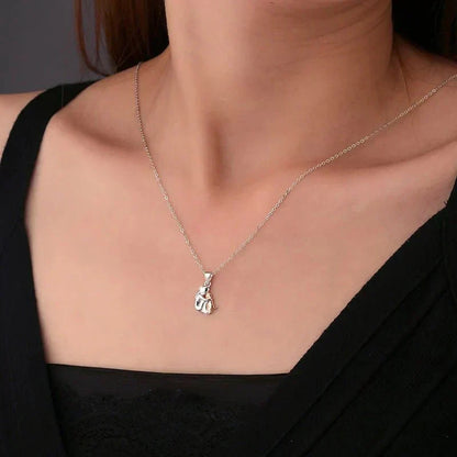 Wynter™ - Hug Pendant with Matching Earrings by Harrison & James - earrings product image 3