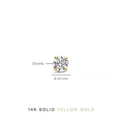 Larmes™ | Gold Stone Stud Earrings by Harrison & James - earrings product image 6