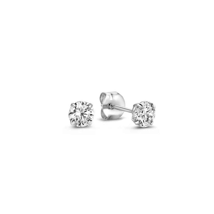 Larmes™ | Gold Stone Stud Earrings by Harrison & James - earrings product image 2