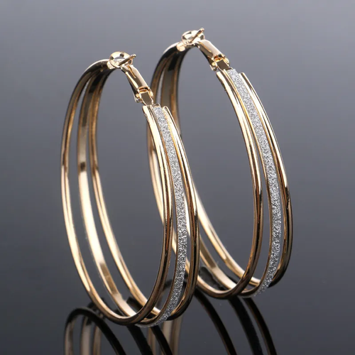 Aurielle™ | Vintage Gold-Plated Sparkling Earrings by Harrison & James - earrings product image 1