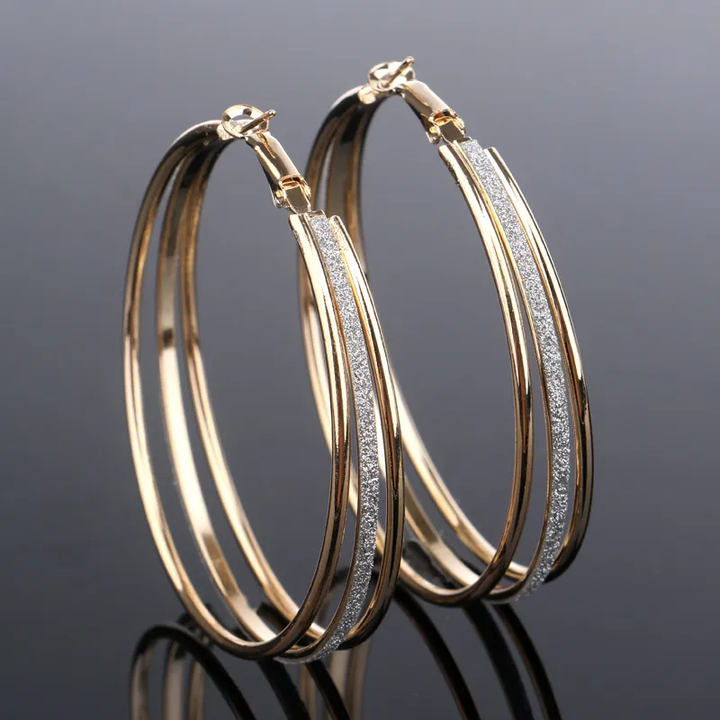 Aurielle™ | Vintage Gold-Plated Sparkling Earrings by Harrison & James - earrings product image 1
