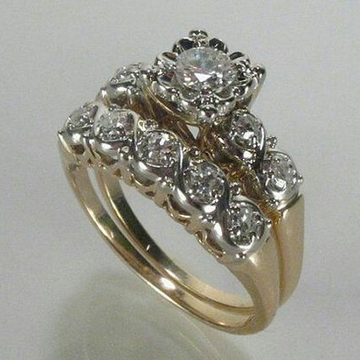 Vintage Sparkling Gold Ring by Harrison & James - ring product image 1