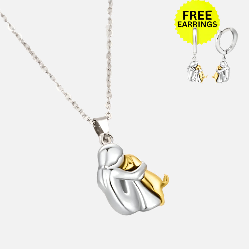 Wynter™ - Hug Pendant with Matching Earrings by Harrison & James - earrings product image 1