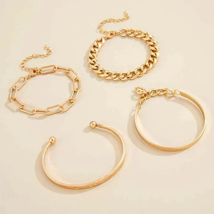 Elan™ | Gold Bracelet Set by Harrison & James - bracelet product image 2