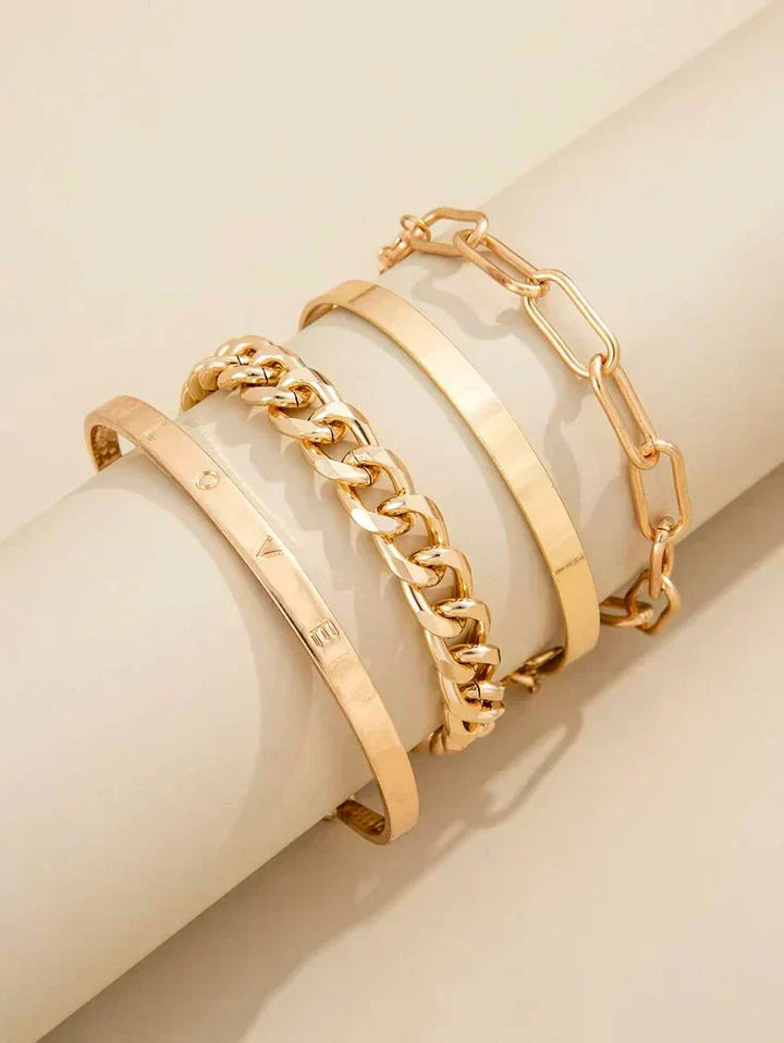 Elan™ | Gold Bracelet Set by Harrison & James - bracelet product image 3