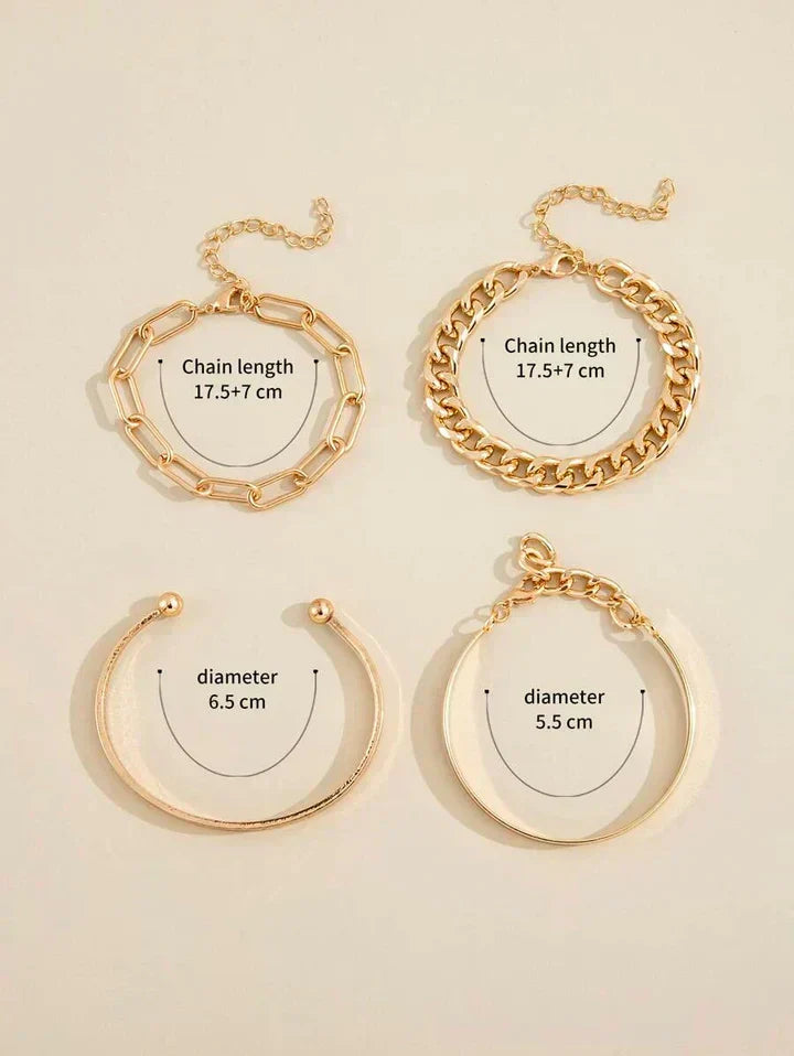 Elan™ | Gold Bracelet Set by Harrison & James - bracelet product image 4